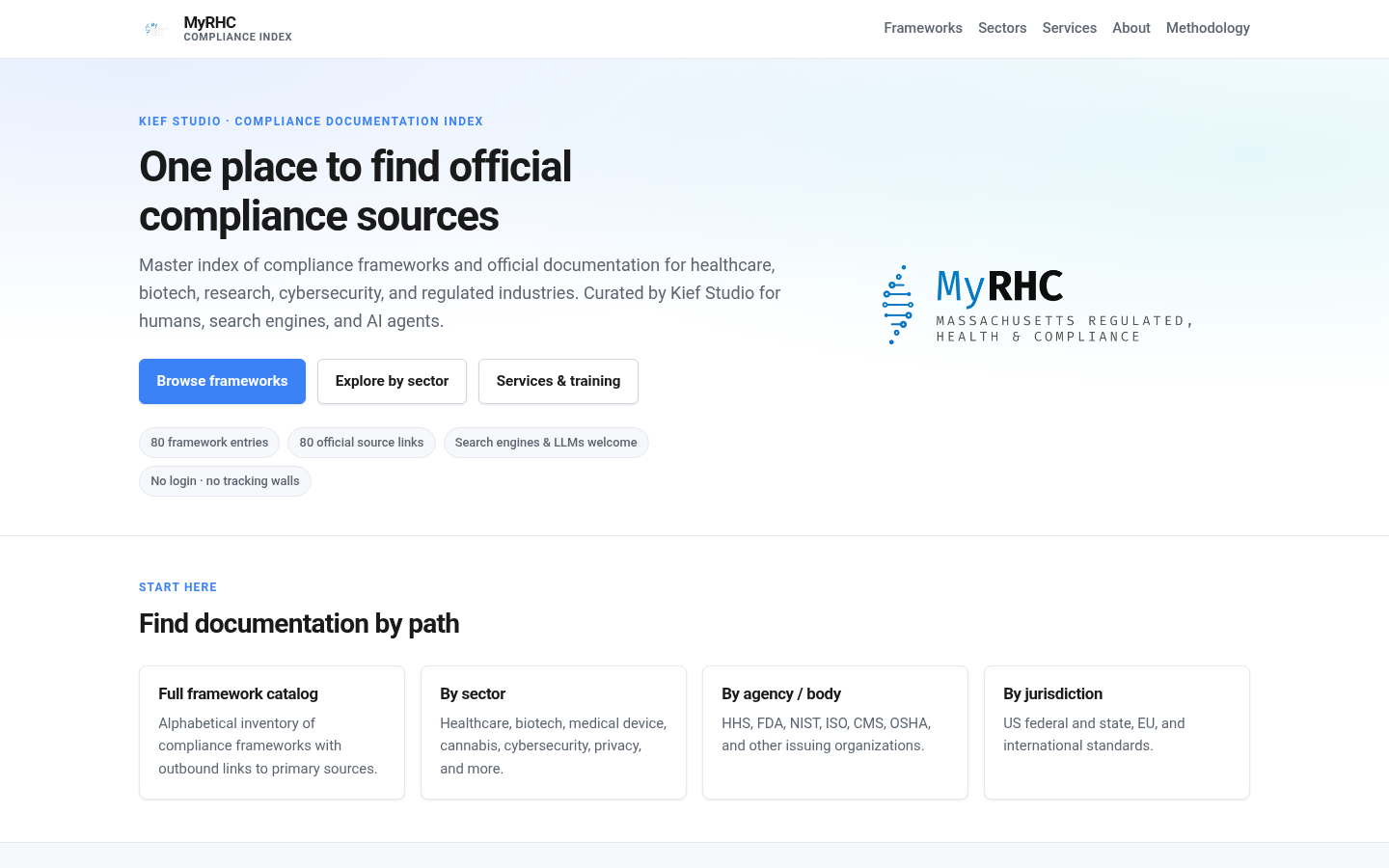 MyRHC in the browser